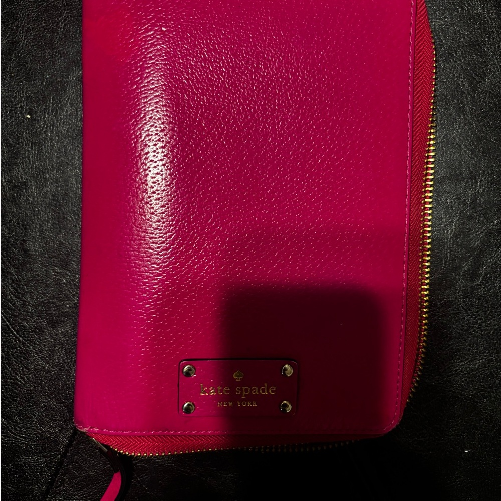 Kate Spade Pink Planner personal size with Gold Accents